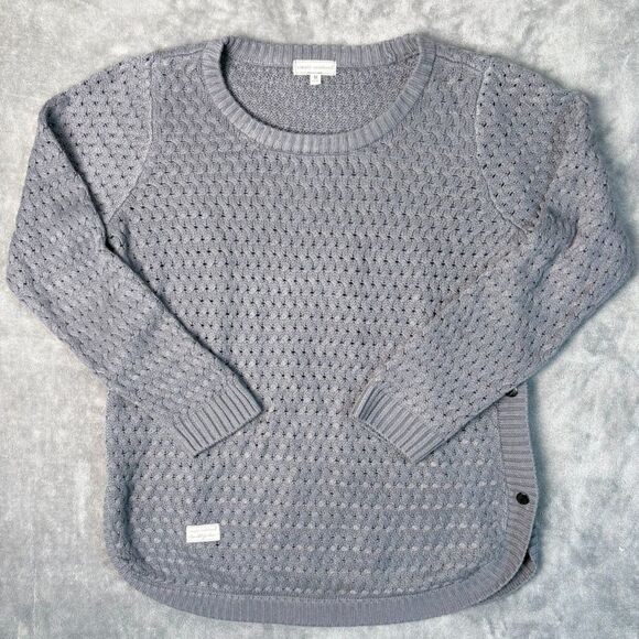 Simply Southern Women’s Sweater Grey Snap Tunic Size Medium - Picture 1 of 11